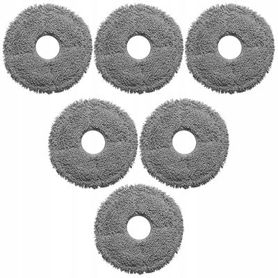 6 X Mop Cloth For Roborock Q Revo / Pro / S / Maxv / Plus / Curv / Slim
