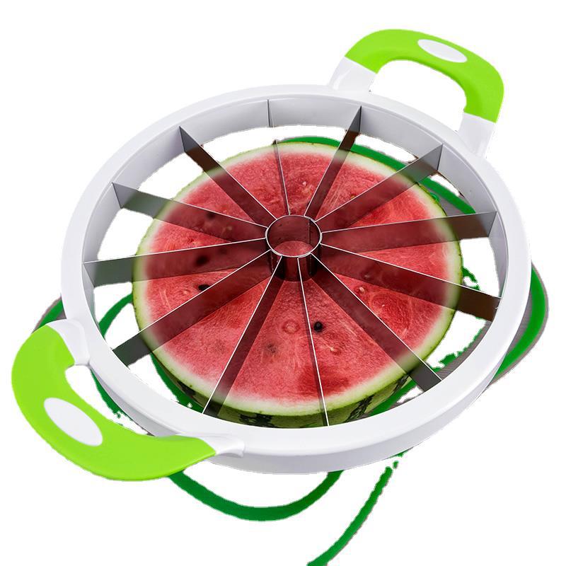 Watermelon Slicer Stainless Steel 12 Piece Watermelon Cutter Multifunctional Hami Melon Fruit Slicer Stone Remover Fruit Tool