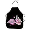 Design Nail Polish Apron For Women Gift Cleaning Pinafore Home Cooking Accessories Apron