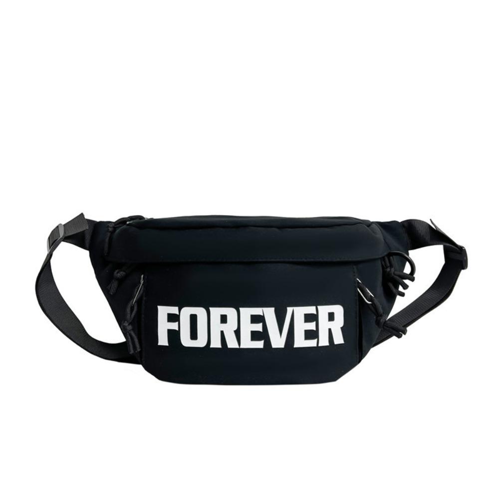 

Trendy Waist Pack Oxford Mobile Phone Holder Couple Chest Bags Sports Running Gym Fitness Single Shoulder Crossbody Bag чёрный