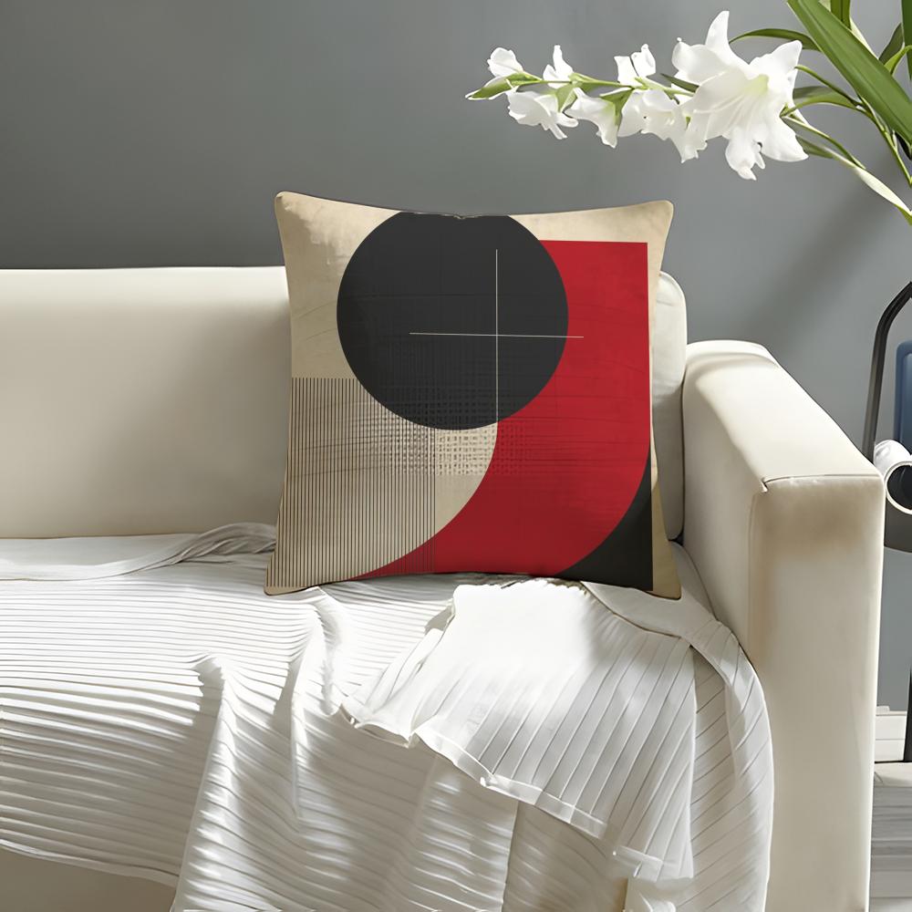 Artist Iikuo Ueda Typon Pillow Case Natural Linen Organic Fabric DoubleSided Printing Sofa Home Decor Cushion Cover