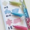 Portable 3 Colors In 1 Comboo Highlighter Pen Mild Colors Note Taking Fluorescent Marker Pen Soft Tip Marker Pens Set Study