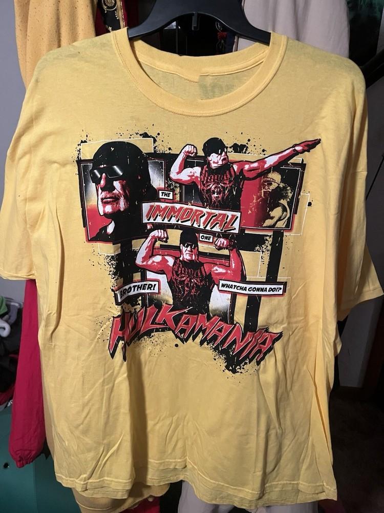 

Rare Hulk Hogan Immortal Gold Color Shirt Unisex Concert S to 5XL EL803 Unisex T-Shirt XXXXL