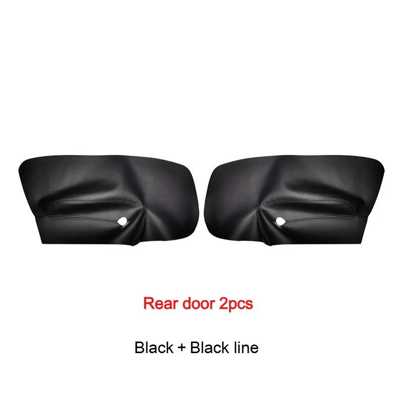 Microfiber Leather Car Door Handle Armrest Panel Cover For VW Golf 5 V MK5 Jetta 2006-2011 Only 4 Doors Car Interior Accessories