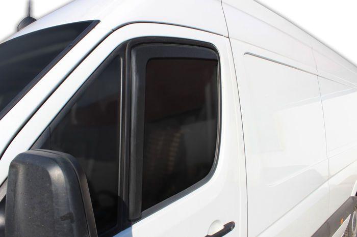 Déflecteurs d'air - SCOUTT - Volkswagen Crafter 2006-2018 - Fumé - Acrylique renforcé - Installation facile