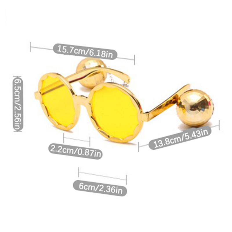 Disco Pendant Mirror Ball Glasses For 70S 80S Retro Theme Cowgirl Party Decor