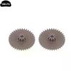 5Pcs 10T-36T Metal Double Gear Reduction Gear 0.5/0.5 Modulus 2mm Hard Wear-Resistant Gear For DIY Model Making