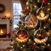 Transparenter Weihnachts-Transparenter Kugelanhänger LED Weihnachtsbaum Globus Dekor Weihnachtsdekor