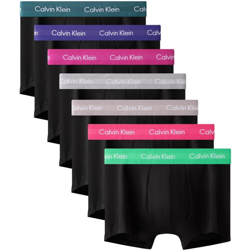 

Calvin Klein Color Block Jacquard Waistband Low Rise No Show Briefs 4 Pack Men Underwear NB3887O S