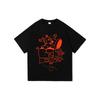 Women' & Unisex Oversized/Loose Fit Cotton T-Shirt - Game Peak Bing Day Out Hot Transfer Geometric Print Streetwear Tee, Casual Short Sleeve Round