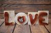 Great Dane I - Wooden LOVE Sign, Interior Decoration with a Dog, Charming Ornament for the Shelf by Art-Dog Brand