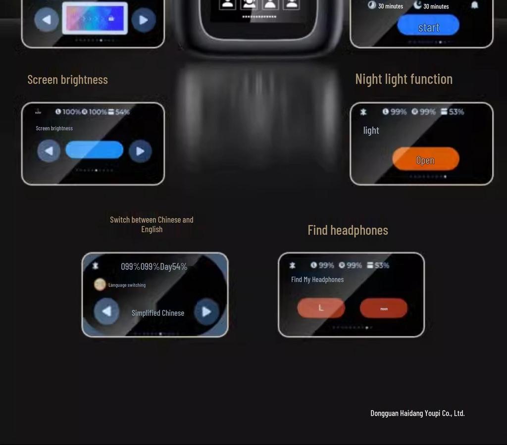 2026 New Model Smart Bluetooth Earbuds: Touchscreen, Active Noise Cancelling, Heavy Bass, In-Ear, Touch Control, Sports-Friendly.