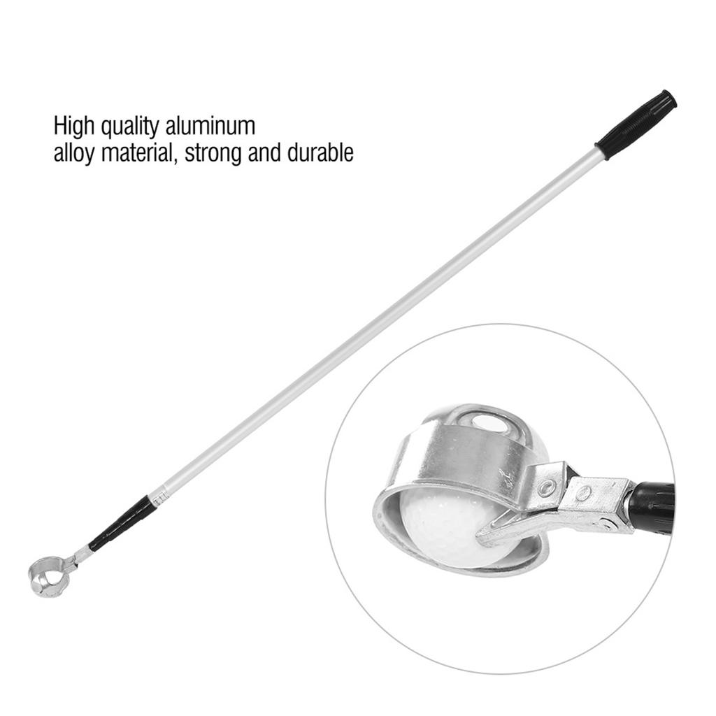 Durable Golf Ball Pick Up Claw Balls Grabber Retriever Golfer Tackle Accessory 5 Sections