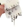 Retro Star Design Diamond-Inlaid Ear Cuff Set for Women