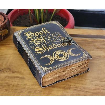 Buch der Schatten Leder Notizbuch Grimoire Leder Journal Magisches Zauber Notizbuch
