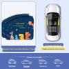 Car Sunshade Track Window Curtain - Interior Sun Protection & Privacy Blackout for Baby Stroller Side Windows