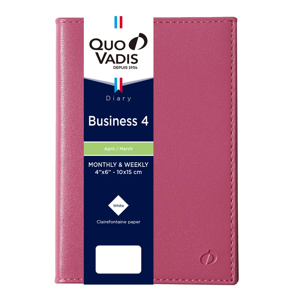 

Quo Vadis 2021 Edition April Start Diary Business 4/Soho Rose qv66305ro