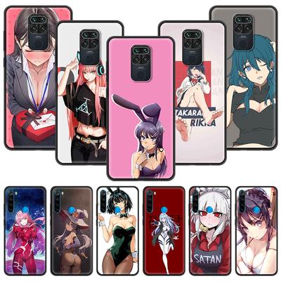 Funda de teléfono con diseño de conejita sexy de Anime Hentai para Xiaomi Redmi Note 9S 9 8 7 10 Pro 8T 9C 9A 8A, funda trasera inteligente de silicona a prueba de golpes