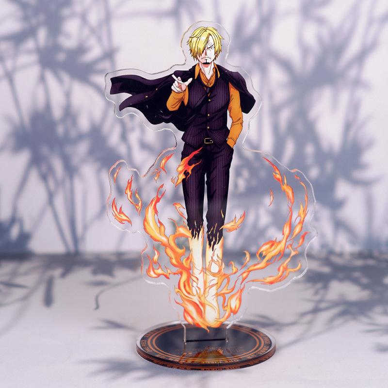 Anime One Piece Luffy Charlotte Linlin Edward Newgate Donquixote Doflamingo Kuzan Jinbe Acrylic Stand Figures Toys Decoration