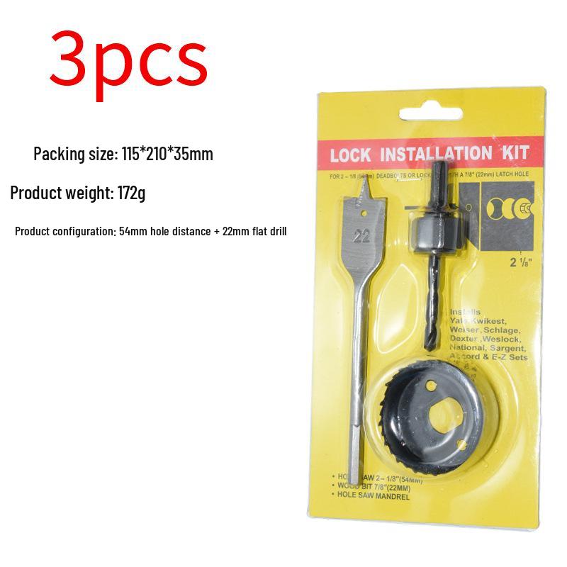 Woodworking Hole Saw Set for Drilling Gypsum Board and Plastic