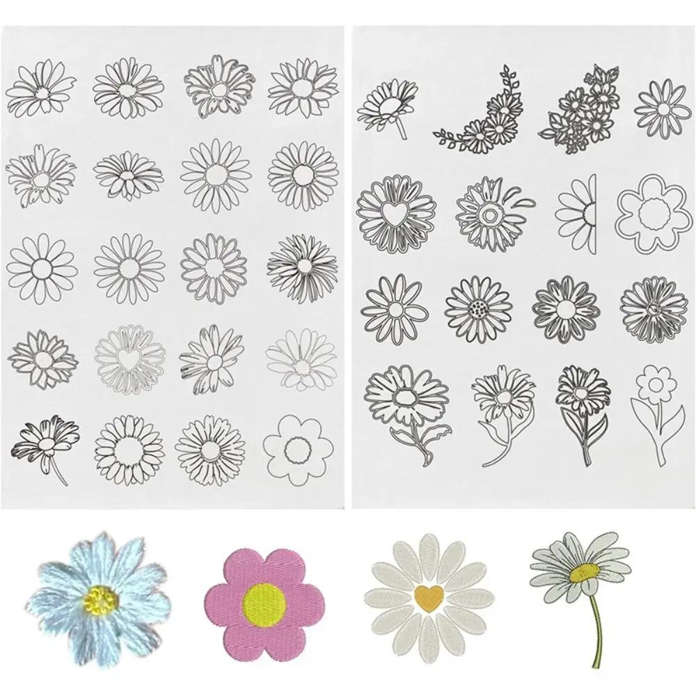 Water Soluble Stabilizer Stitching Embroidery Paper Handmade Embroidery Crafts Flower Patterns DIY Embroidery Sewing Supplies