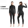 WEZHO Women's 1.5mm Long Sleeve Wetsuit