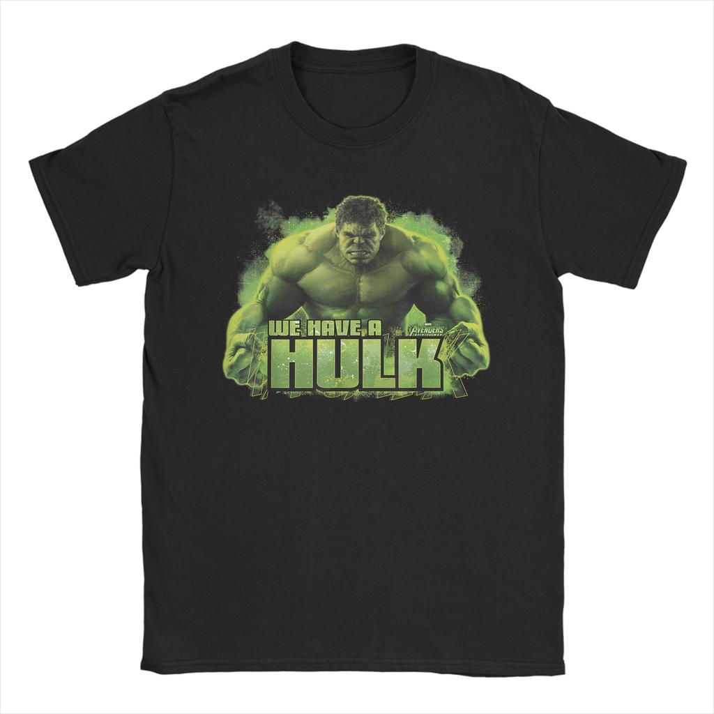 Infinity War We Have A Hulk Unisexs T Shirt Novelty Tees Short Sleeve Crew Neck TShirt Cotton Original Tops