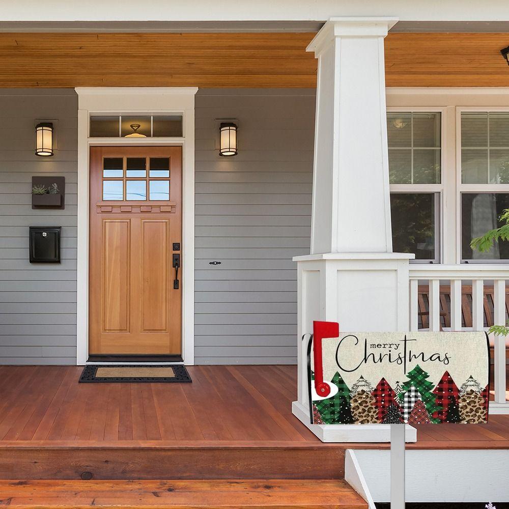 Winter Gnomes Mail Cover Christmas Snowman Letter Post Box Wraps Decor Window Yard