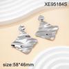 18K Gold Stainless Steel Geometric Earrings: Fashionable, Versatile, Luxury Studs for Women