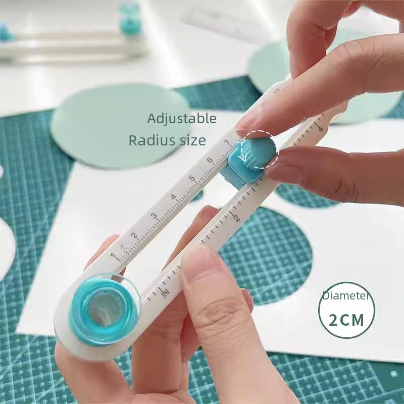 Circular Paper Cutter and Compass Knife for Handmade Crafts