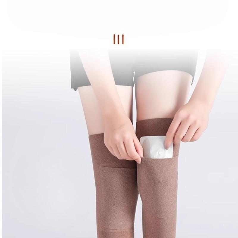 Pocket Knee Pads for Warmth, Winter Cold Protection, Leg Guards with Fleece for Warmth, Knee Pads for Cold Legs and Heat