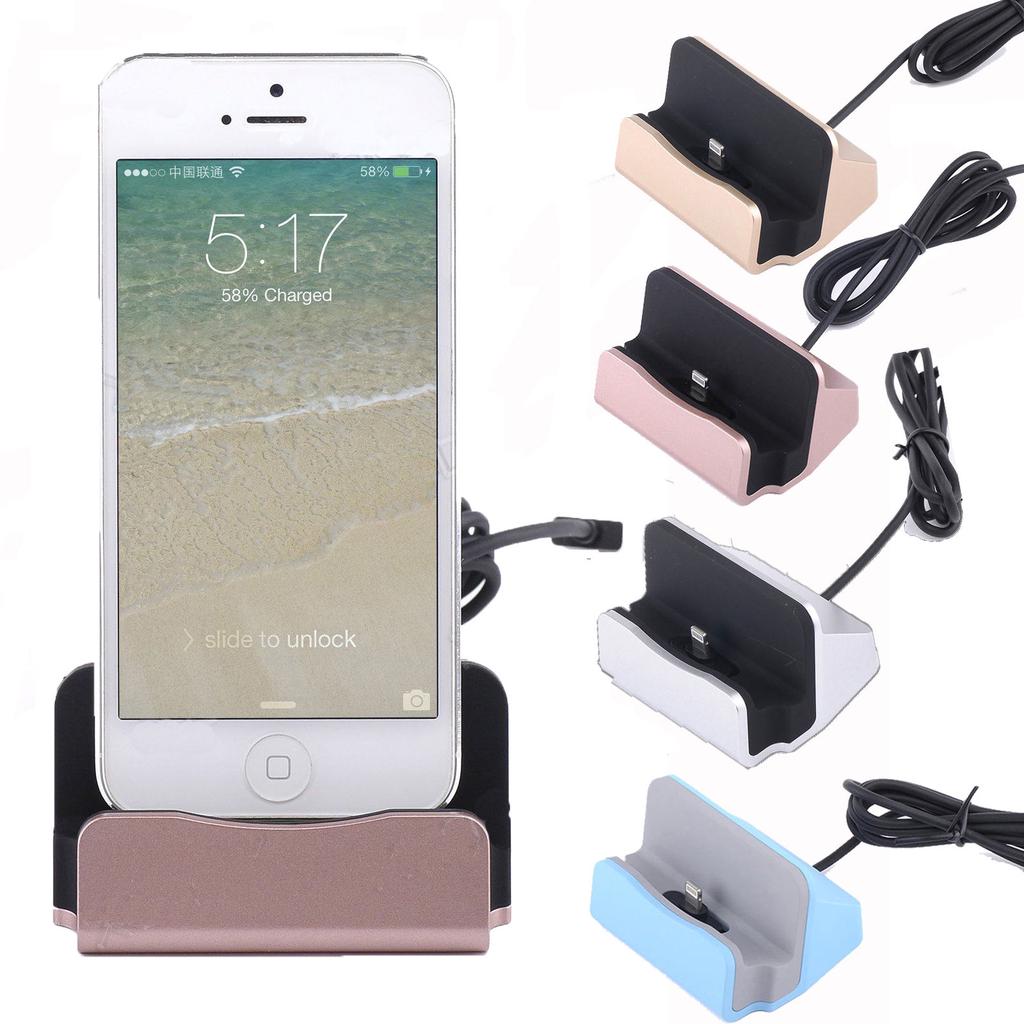 Desk Charger Charge and Sync Stand for IPhone 7 6s plus 6s 6 6plus 5s 5 Desktop Iphone Charger
