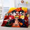 Japanese anime cartoon NARUTO famous Uzumaki Naruto blanket soft home furnishing nap decoration four seasons warm Sherpa blanket B12