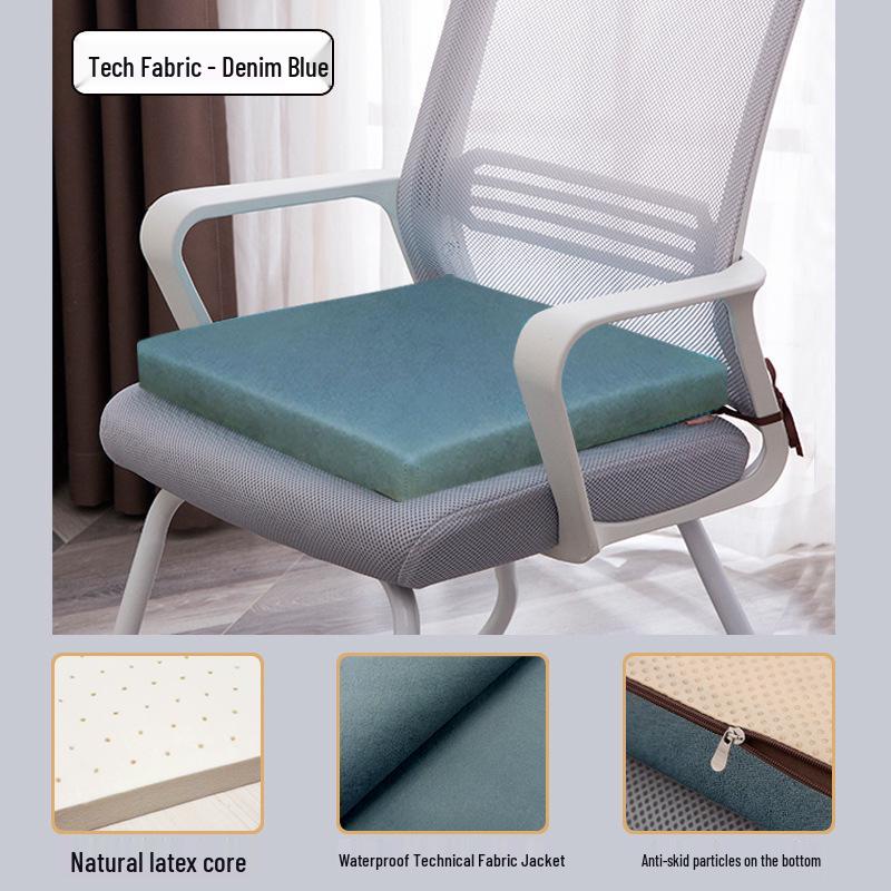 Latex Seat Cushion Pad - Anti-Pain, Thickened for Office, Classroom, or Car