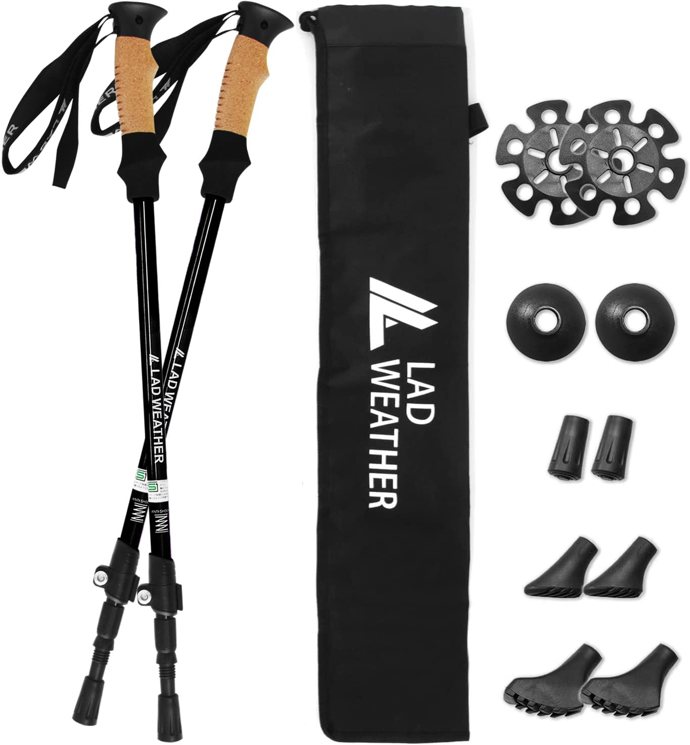 

Трекинговые палки SG одобренный набор гибридных легких функций [Radweather] продукт, 2, тип, алюминий, противоударный (черный)