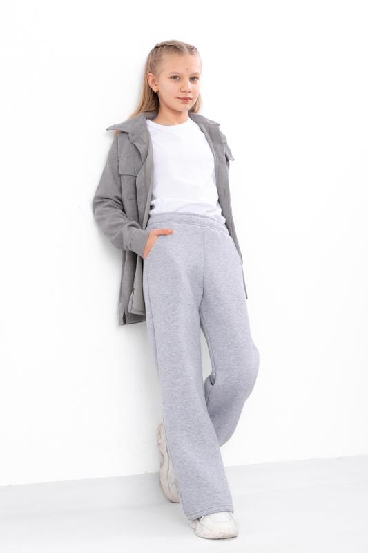 Pants – Teen Girls' Palazzo Casual Straight Fit, Soft Fabric & Elastic Waist, Winter 6437-025-2 HC