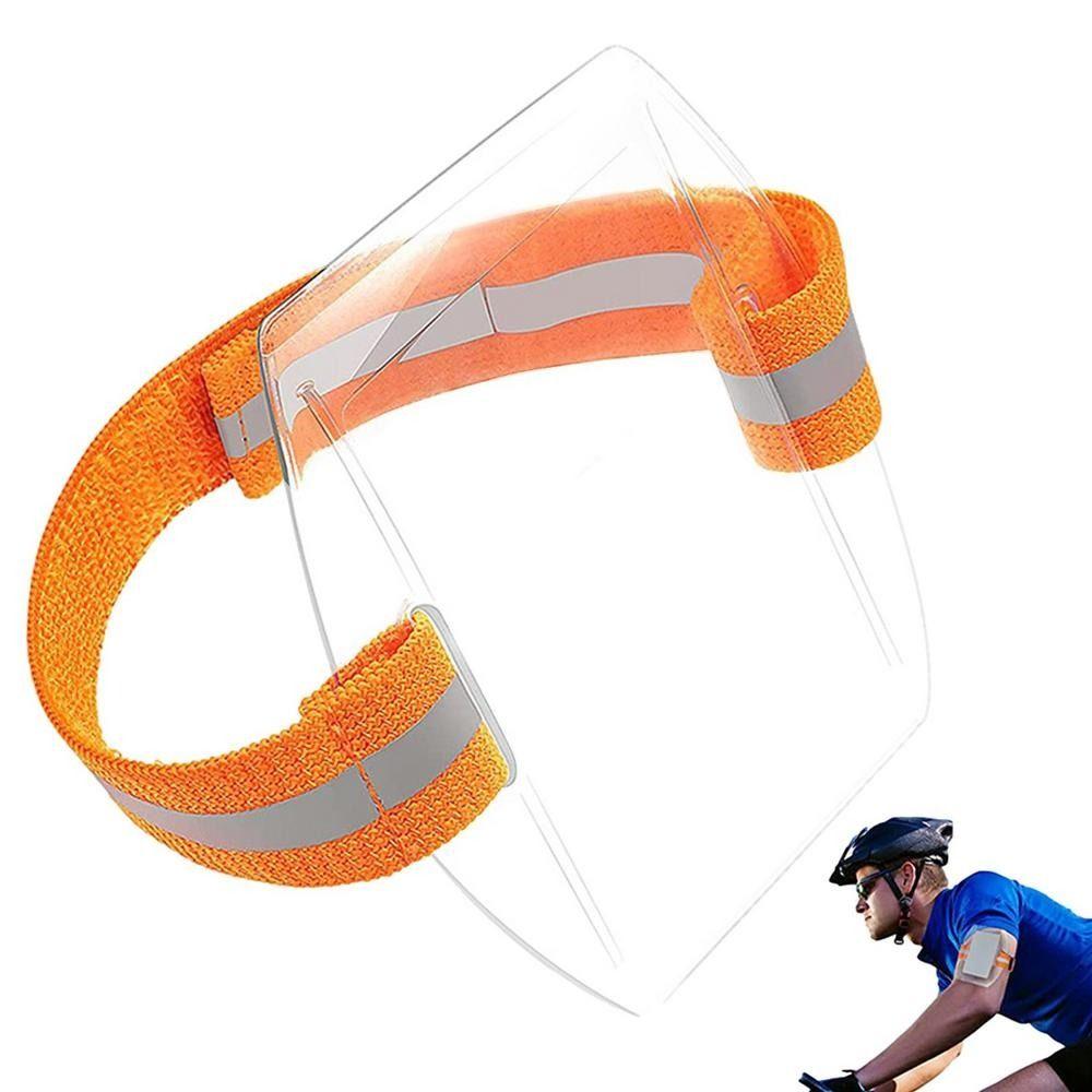 Elastic Band Plastic Card Holder Reflective Stripe Armband Credit Card Case  Offices