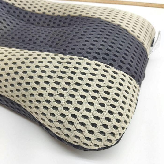 Ok Hype Sleep Pillow, a 3D Honeycomb Structure Pillow Designed for Relief from Stiff Shoulders and Neck Pain, Gray, with a Height-adjustable Sheet