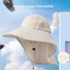 1PC Wide Brim Sun Hat With Neck Flap For Men Women Adjustable Outdoor 50+UPF Protection Safari Cap Hiking Fishing Hat