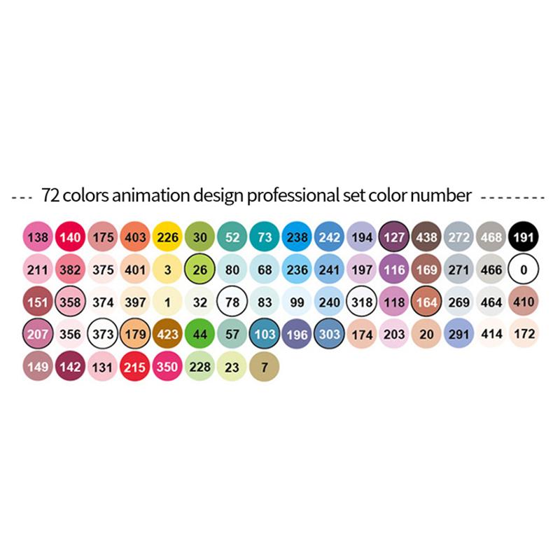 Finecolour EF103 Alcohol Based Art Markers With Bag 12/24/36/48/60/72/240 Colors Oily Soft Double-Headed Marker Pen Professional