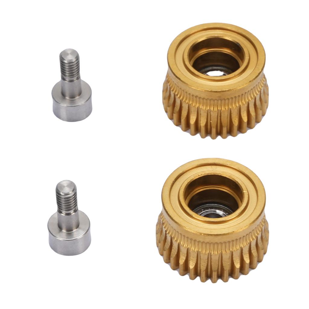 2 buc. Roți dințate motor extruder Toate metalice Acționare filament Oțel călit Placare pentru K1K1CK1 MAXimum 3D