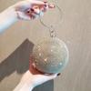 New summer crystal diamond-encrusted messenger women's bag fashionable spherical bag