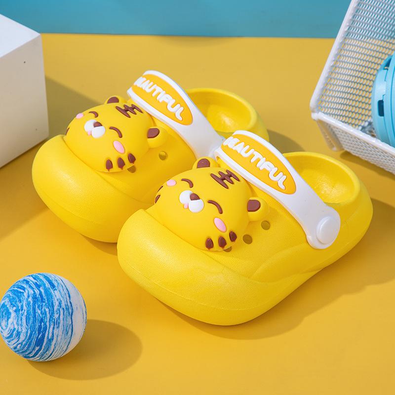 Non-slip Cartoon Duck Children's Slippers for Boys and Girls, Cute Baby Sandals, Summer Slippers for Toddlers and Young Children