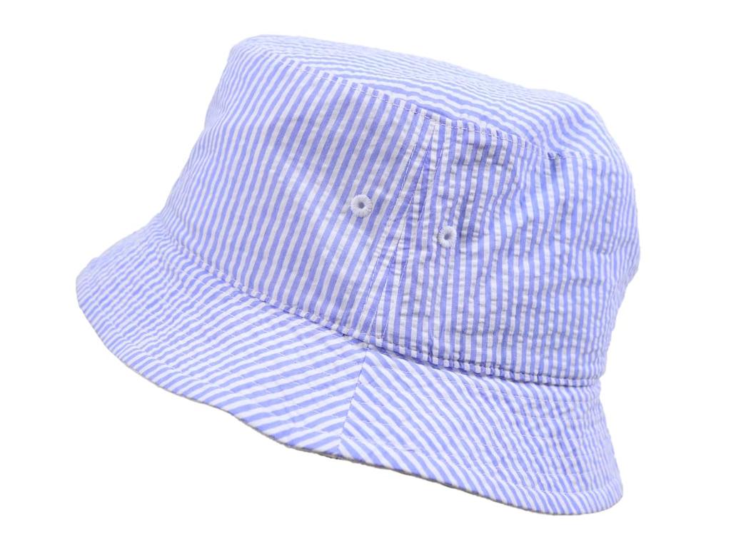 POLO Ralph Lauren and Reversible Hat Sizes 01080225 Men's Women's Seersucker/Cotton Cap, S/M, White/Blue, [Used]