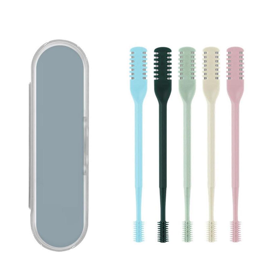 2-in-1 Nasal Hair Cutter, New Double Sided Nose Hair Knife, Nostril Hair Remover Tool, Portable Manual 360° Rotating Nose Hair With Ear For Women Men