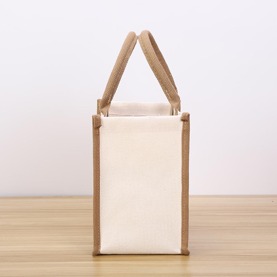 New Canvas Handbag Tourist Picnic Storage Bag Simple and Large Capacity Tote Bag