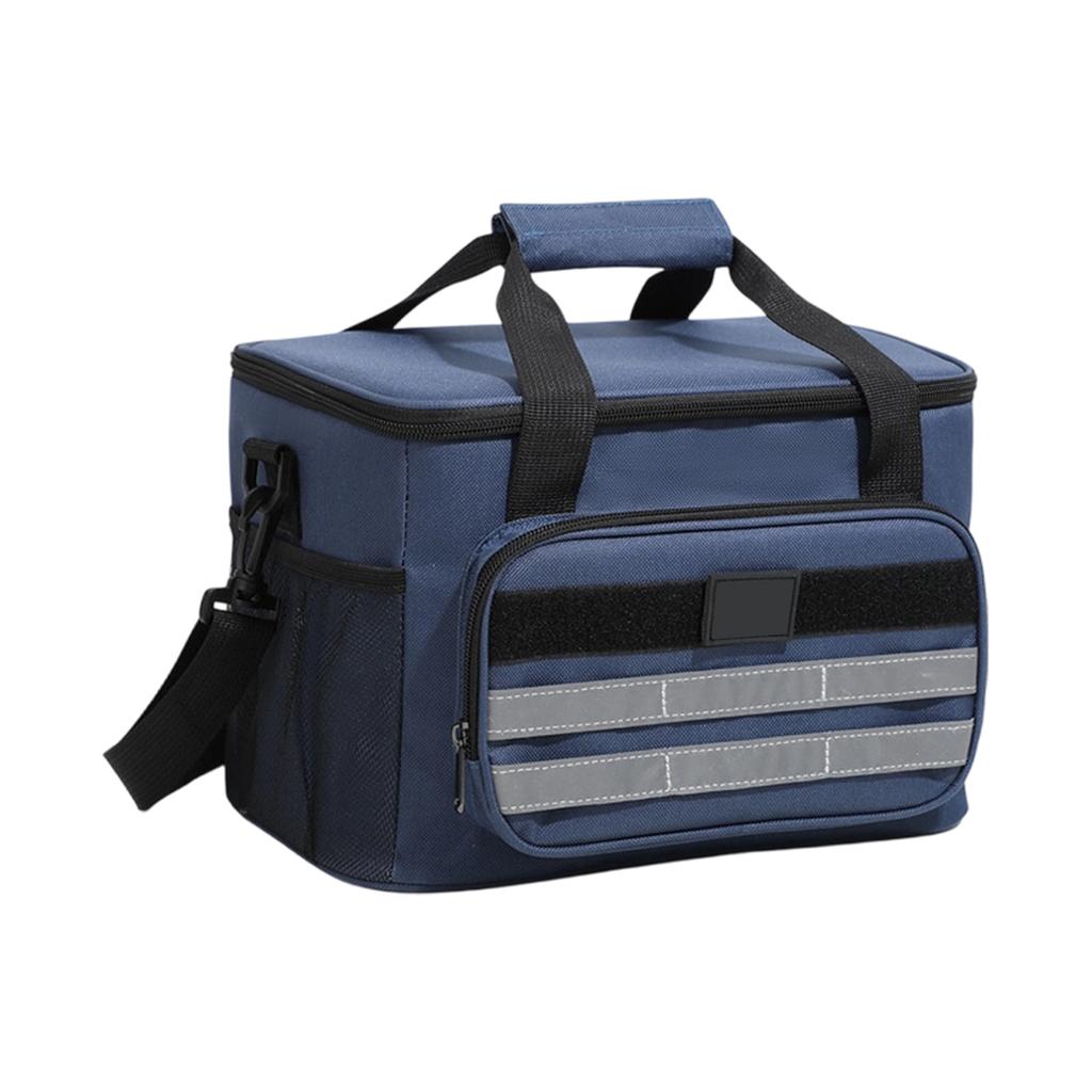 Isolierte Kühltasche mit großem Fassungsvermögen, weiche Lunchtasche mit verstellbarem Schultergurt und doppelten Griffen für Outdoor-Reisen, Picknick