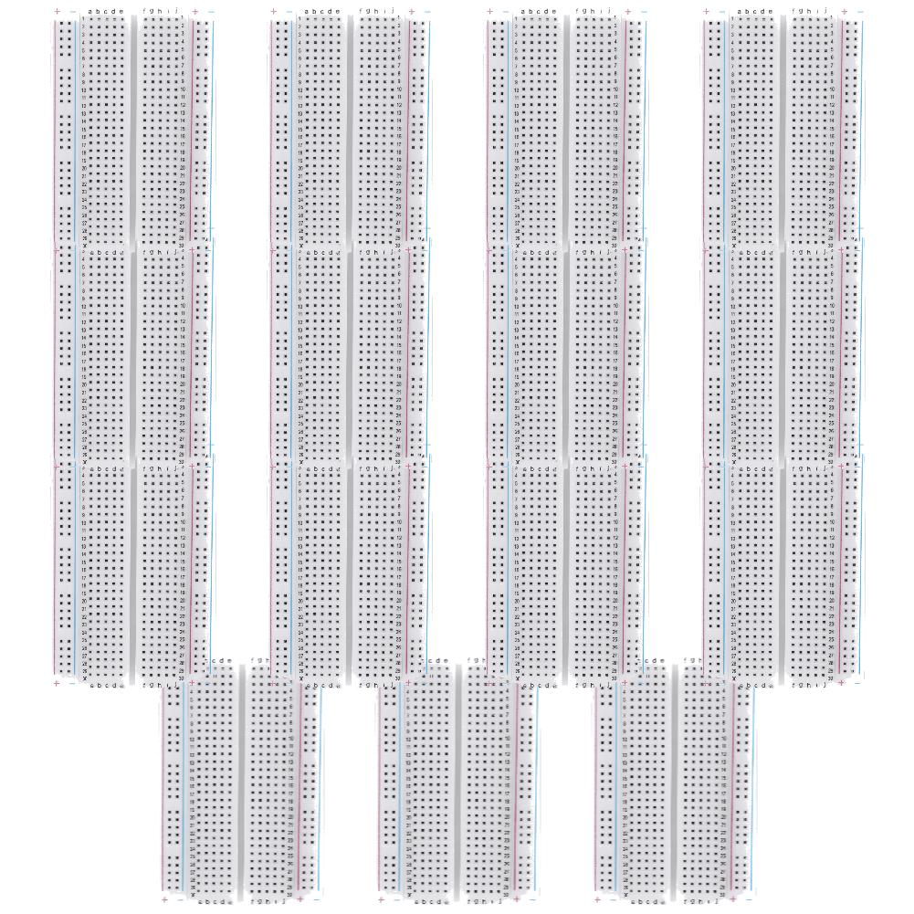 20-1pcs 400 Tie Points Solderless PCB Breadboard Spliceable Mini Universal Test Protoboard for Experiment Test Robot
