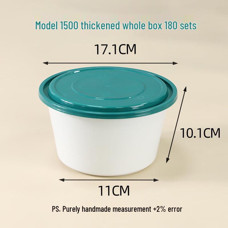 Handun Microwavable Wheat Straw Disposable Round Food Container