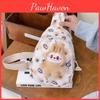Cartoon Cozy Plush Radish Sling Backpack For Boys And Girls Breathable And Lightweight For Daily Use